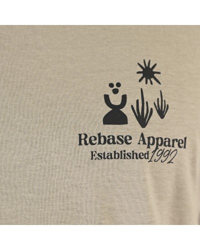 REBASE T-SHIRT 261.RTS-9099 STONE BEIGE