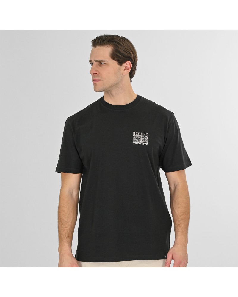 REBASE T-SHIRT 261.RTS-9096 BLACK