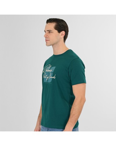 REBASE T-SHIRT 261.RTS-9089 MOSS GREEN