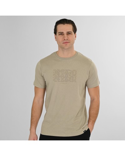 REBASE T-SHIRT 261.RTS-9086 STONE BEIGE
