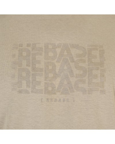 REBASE T-SHIRT 261.RTS-9086 STONE BEIGE