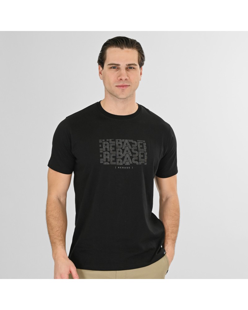 REBASE T-SHIRT 261.RTS-9086	BLACK