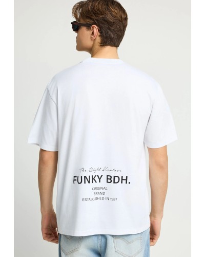 FUNKY BUDDHA T-SHIRT FBM013-015-04 OPTICAL WHITE