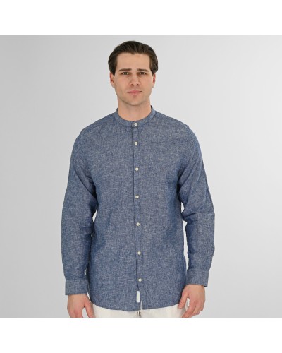 REBASE SHIRT 261.RGS-5172 BLUE MELANGE