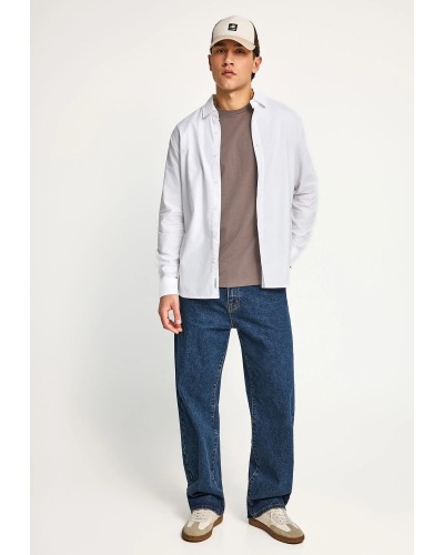 FUNKY BUDDHA SHIRT FBM013-051-05 WHITE