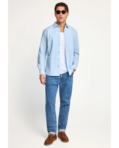 FUNKY BUDDHA SHIRT FBM013-051-05 LT BLUE