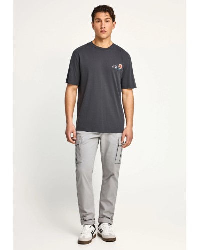 FUNKY BUDDHA T-SHIRT FBM013-087-04 ANTHRACITE