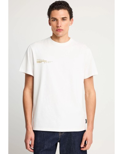 FUNKY BUDDHA T-SHIRT FBM013-012-04 OFF WHITE