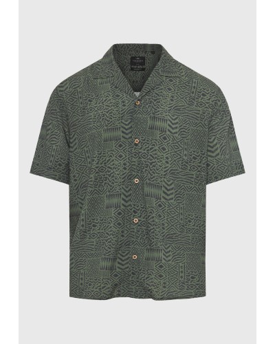 FUNKY BUDDHA  SHIRT FBM013-025-05	DEEP FOREST