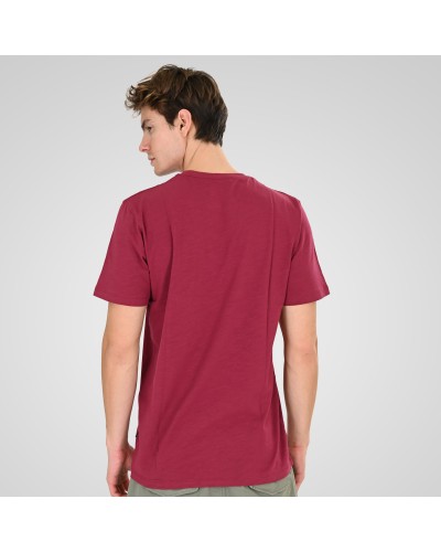 REBASE T-SHIRT 261.RTS-9113 DK CRANBERRY