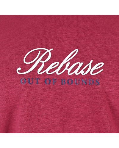 REBASE T-SHIRT 261.RTS-9113 DK CRANBERRY