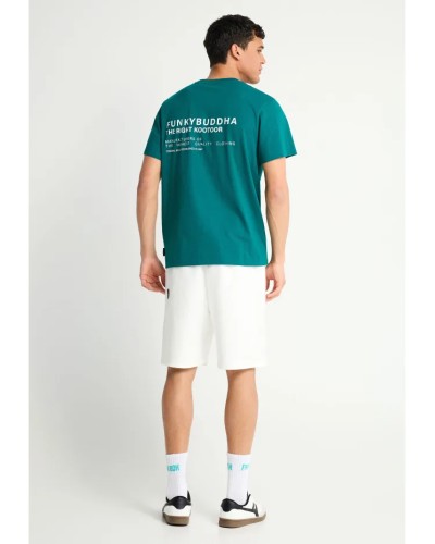 FUNKY BUDDHA T-SHIRT FBM013-012-04 DEEP LAKE