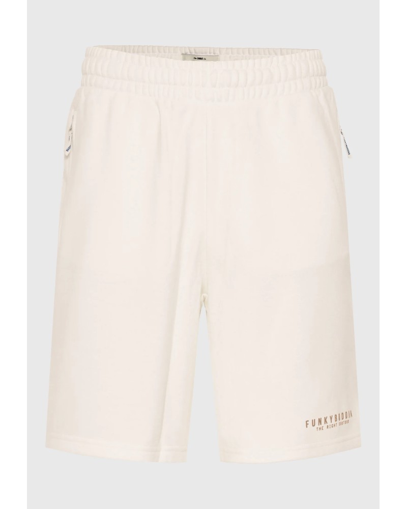 FUNKY BUDDHA	SWEAT SHORTS	FBM013-050-03 CLOUD CREAM