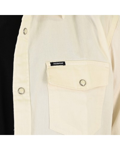 REBASE NONS SHIRT (Denim Lock)  252.RGS-5109 OFF WHITE