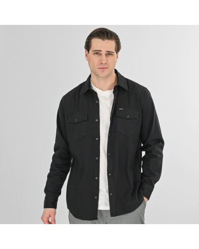 REBASE NONS SHIRT (Denim Lock)  252.RGS-5109 OFF BLACK