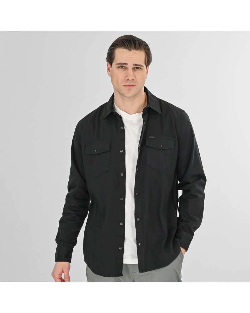 REBASE NONS SHIRT (Denim Lock)  252.RGS-5109 OFF BLACK