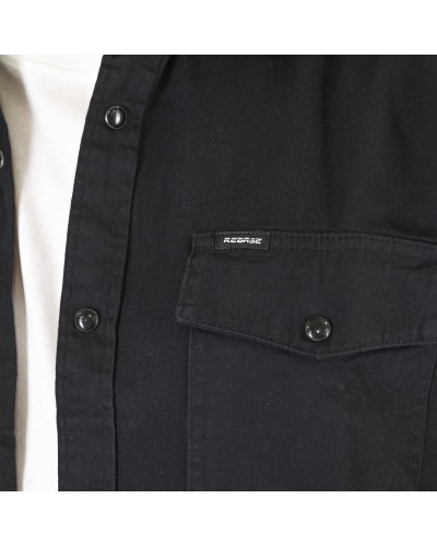 REBASE NONS SHIRT (Denim Lock)  252.RGS-5109 OFF BLACK