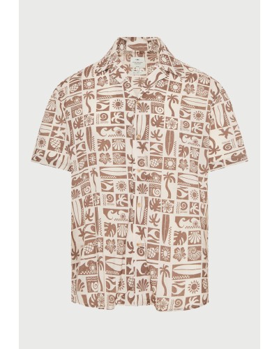 FUNKY BUDDHA  SHIRT FBM013-046-05	CLOUD CREAM