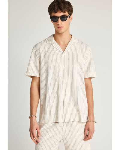 FUNKY BUDDHA  SHIRT FBM013-058-05	WHITE
