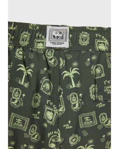 FUNKY SWIM SHORTS FBM013-007-16 DEEP FOREST
