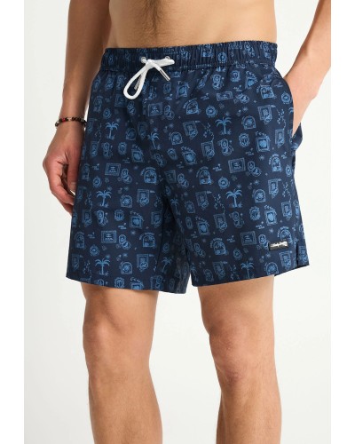 FUNKY SWIM SHORTS FBM013-007-16 NAVY