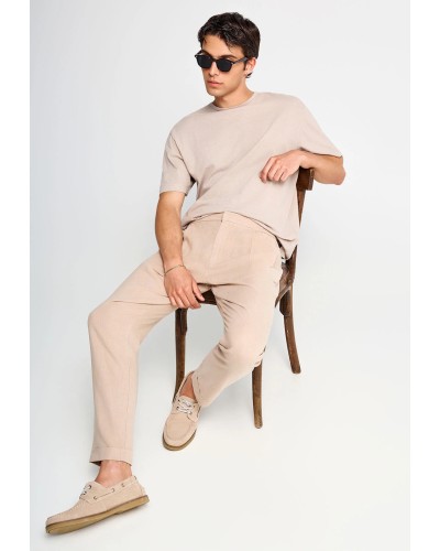 FUNKY BUDDHA LOOSE CHINO FBM013-007-02 GREIGE
