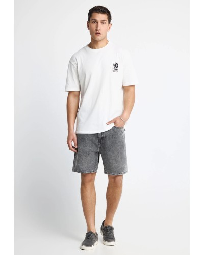 FUNKY BUDDHA T-SHIRT FBM013-088-04 OFF WHITE