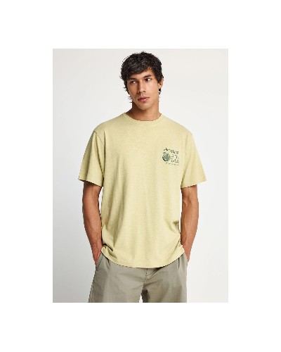 FUNKY BUDDHA T-SHIRT FBM013-082-04 FOAM GREEN