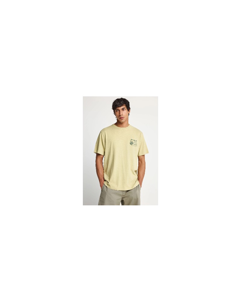 FUNKY BUDDHA T-SHIRT FBM013-082-04 FOAM GREEN