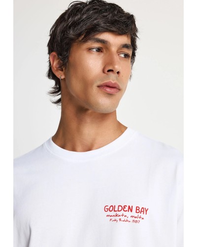 FUNKY BUDDHA T-SHIRT FBM013-061-04 WHITE