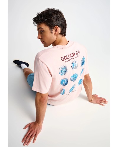 FUNKY BUDDHA T-SHIRT FBM013-061-04 ROSE WATER