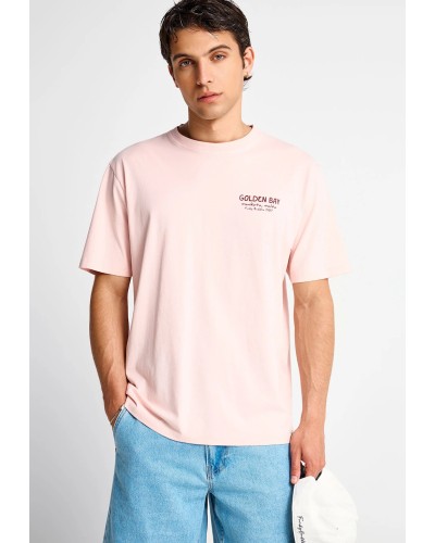 FUNKY BUDDHA T-SHIRT FBM013-061-04 ROSE WATER