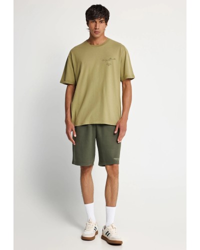 FUNKY BUDDHA T-SHIRT FBM013-013-04 GREEN MOSS