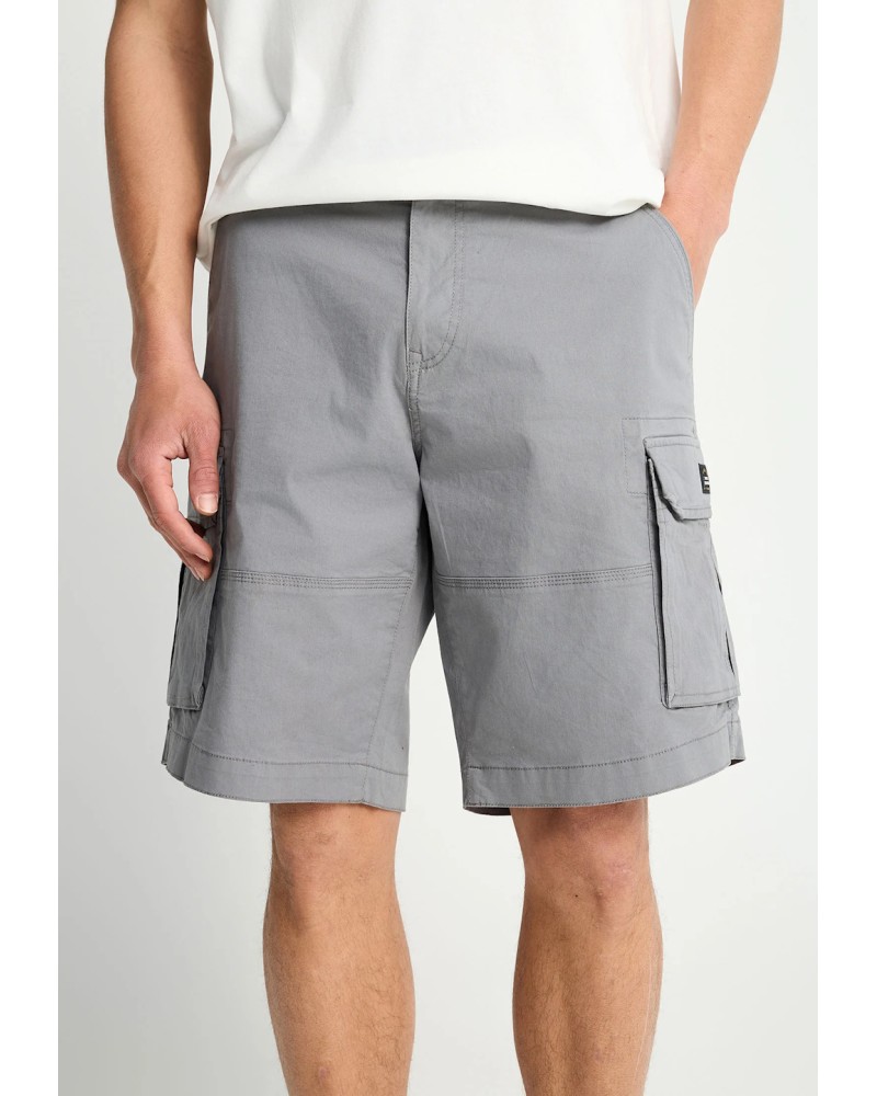 FUNKY BUDDHA CARGO SHORTS	FBM013-030-03 STEEL GREY