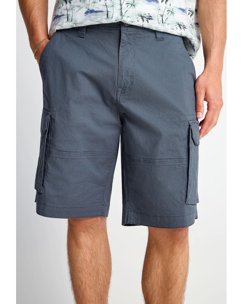 FUNKY BUDDHA CARGO SHORTS	FBM013-030-03 DUSTY BLUE