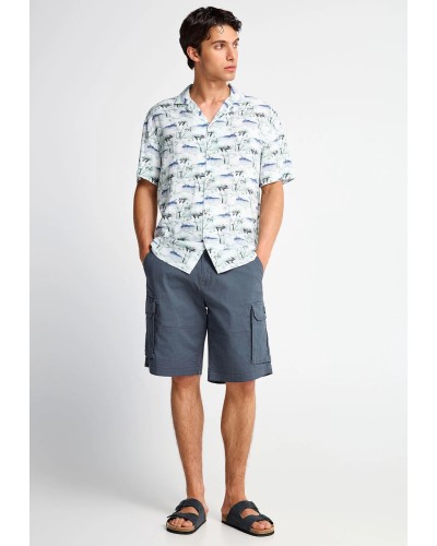 FUNKY BUDDHA CARGO SHORTS	FBM013-030-03 DUSTY BLUE