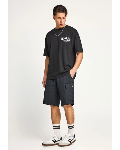 FUNKY BUDDHA CARGO SHORTS	FBM013-030-03 BLACK
