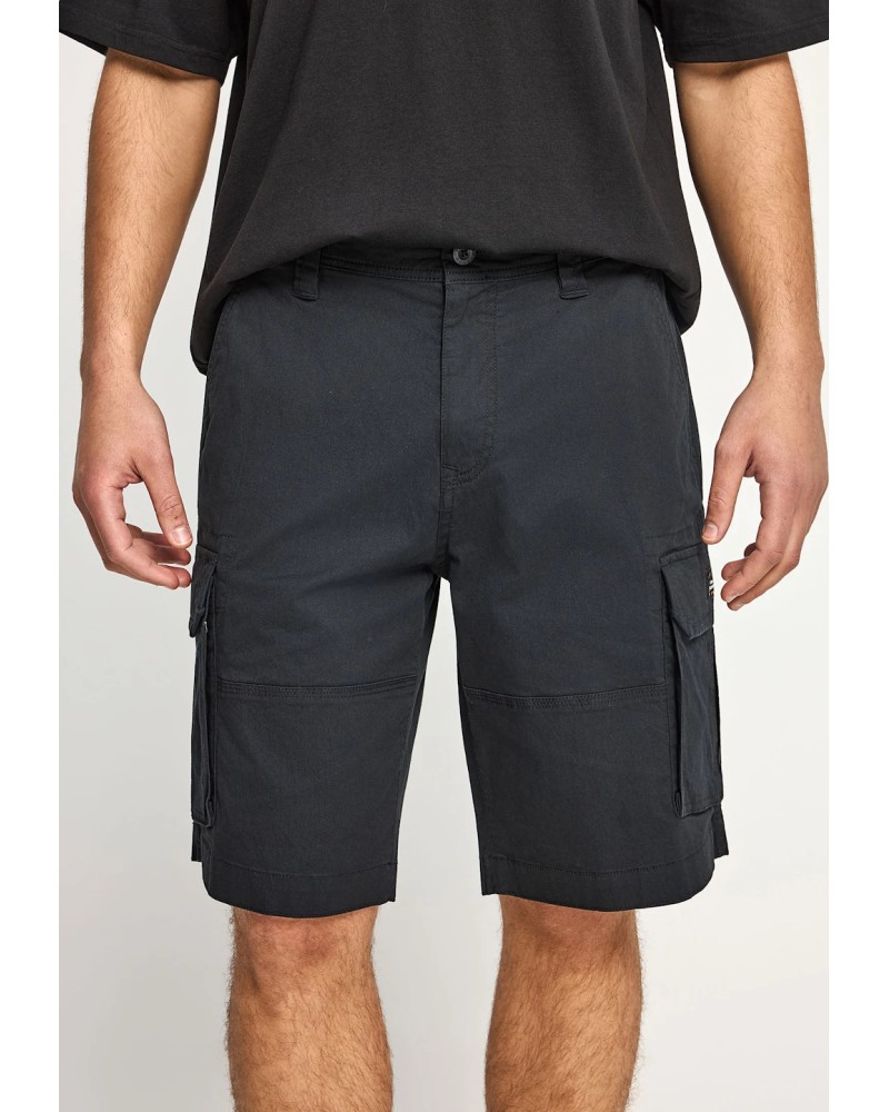 FUNKY BUDDHA CARGO SHORTS	FBM013-030-03 BLACK