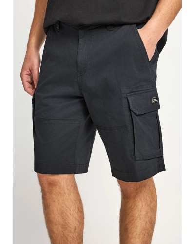 FUNKY BUDDHA CARGO SHORTS	FBM013-030-03 BLACK