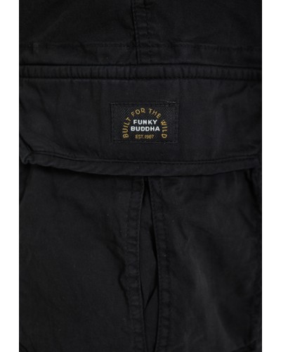 FUNKY BUDDHA CARGO SHORTS	FBM013-030-03 BLACK