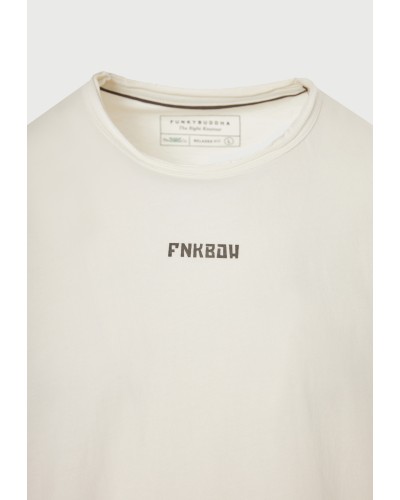 FUNKY BUDDHA T-SHIRT FBM013-096-04 OFF WHITE