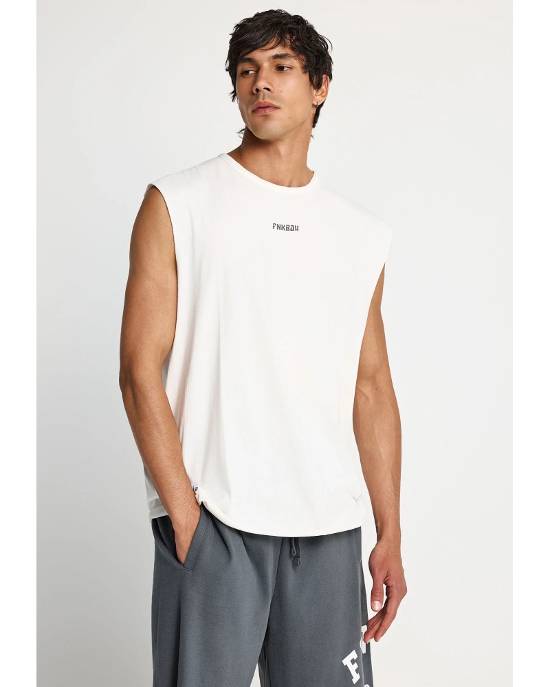 FUNKY BUDDHA T-SHIRT FBM013-096-04 OFF WHITE