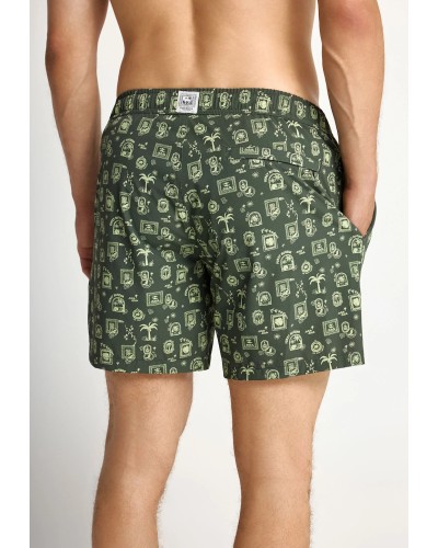 FUNKY SWIM SHORTS FBM013-007-16 DEEP FOREST