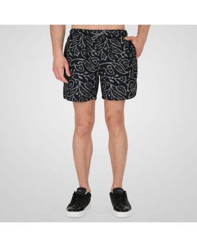 261RMTS-8021 Swim Shorts in Floral Print (AOP) CC65 Black