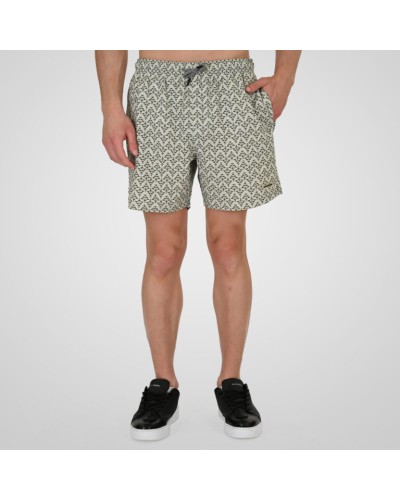261RMTS-8022 Swim Shorts in Patterned Print (AOP) (4-Way Stretch) CC66 Ice