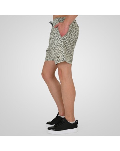 261RMTS-8022 Swim Shorts in Patterned Print (AOP) (4-Way Stretch) CC66 Ice