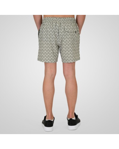 261RMTS-8022 Swim Shorts in Patterned Print (AOP) (4-Way Stretch) CC66 Ice