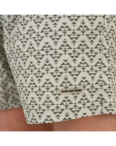 261RMTS-8022 Swim Shorts in Patterned Print (AOP) (4-Way Stretch) CC66 Ice