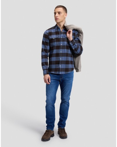 LEE CLEAN WESTERN SHIRT  CHOCOLATE TORTE