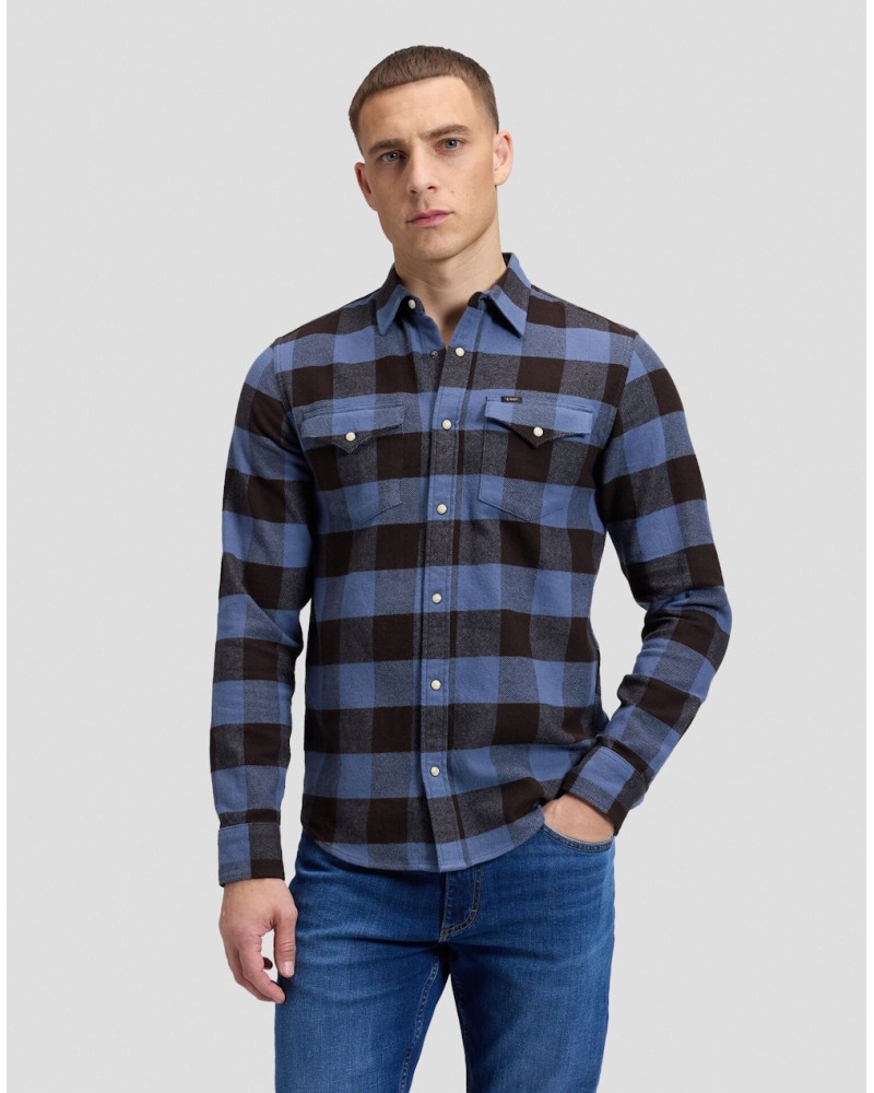 LEE CLEAN WESTERN SHIRT  CHOCOLATE TORTE